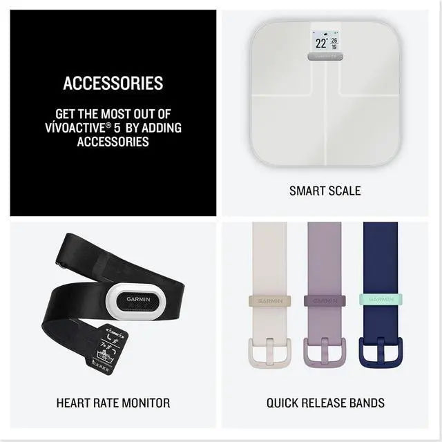 Garmin vívoactive 5, Health and Fitness GPS Smartwatch (Navy)