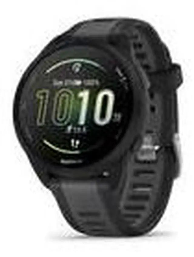 Garmin Forerunner 165, Black/Slate Grey | GPS Running Smart Watch 010-02863-20