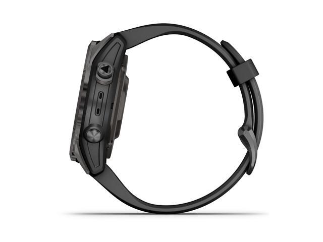 Garmin epix Pro (Gen 2) – Sapphire Edition, Carbon Gray DLC Titanium with Black Band, 42mm | Smart Watch 010-02802-14