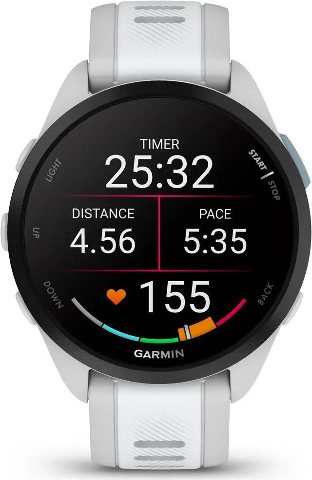Garmin Forerunner 165, Mist Grey/Whitestone | GPS Running Smart Watch 010-02863-21