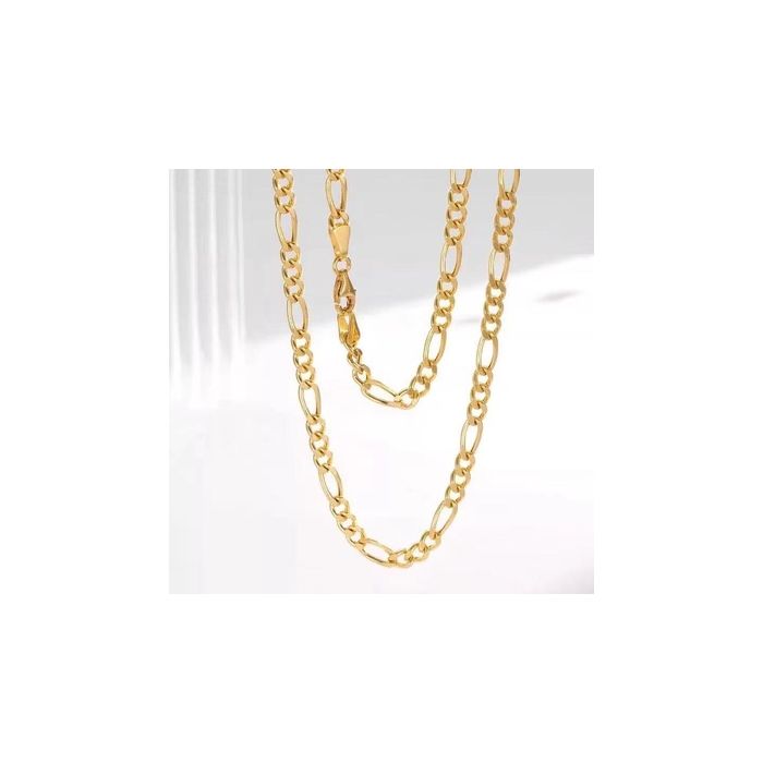 2.5mm / 20 Inch Figaro Chain Necklace 14K Yellow Gold