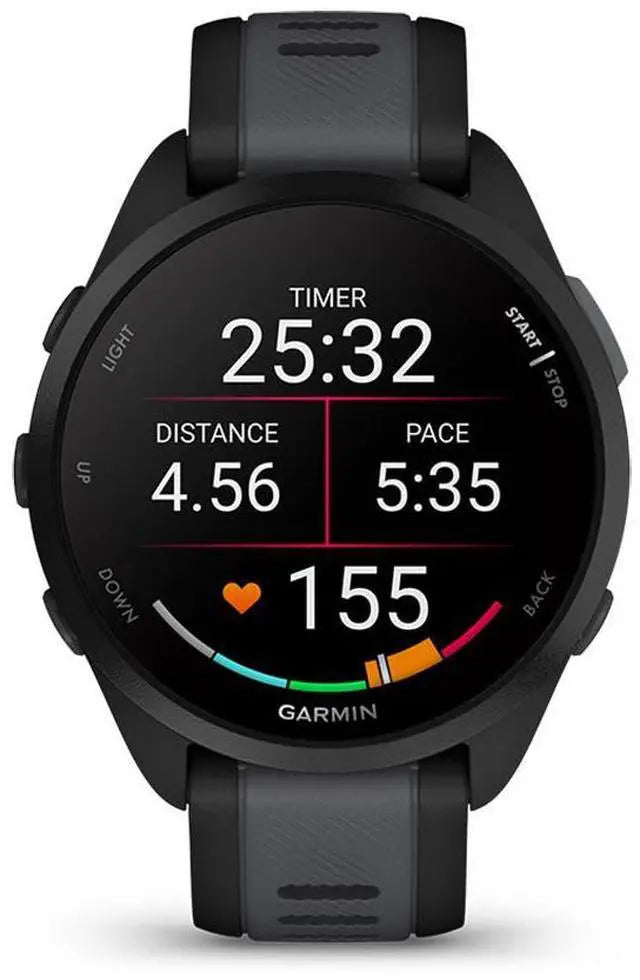Garmin Forerunner 165 Music, Black/Slate Grey | GPS Running Smart Watch 010-02863-30