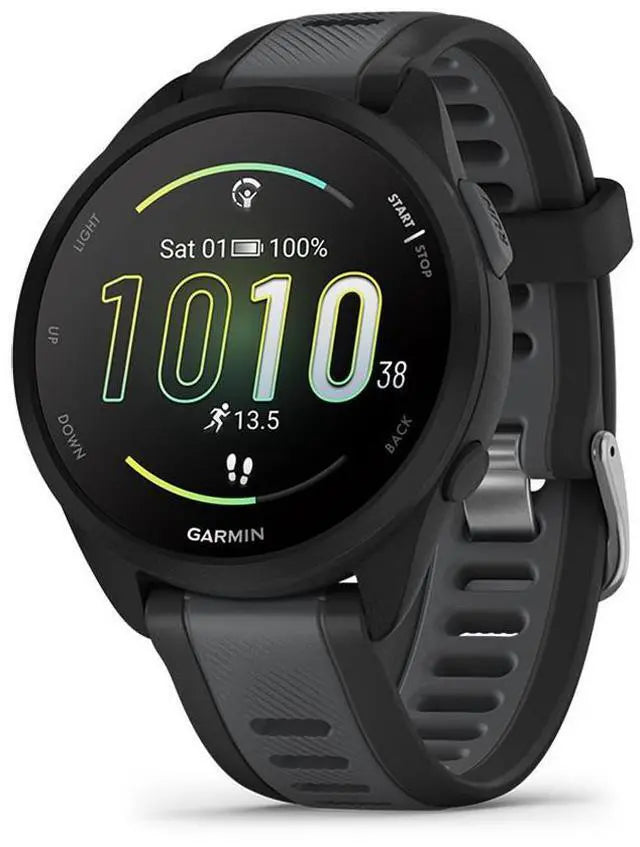 Garmin Forerunner 165 Music, Black/Slate Grey | GPS Running Smart Watch 010-02863-30